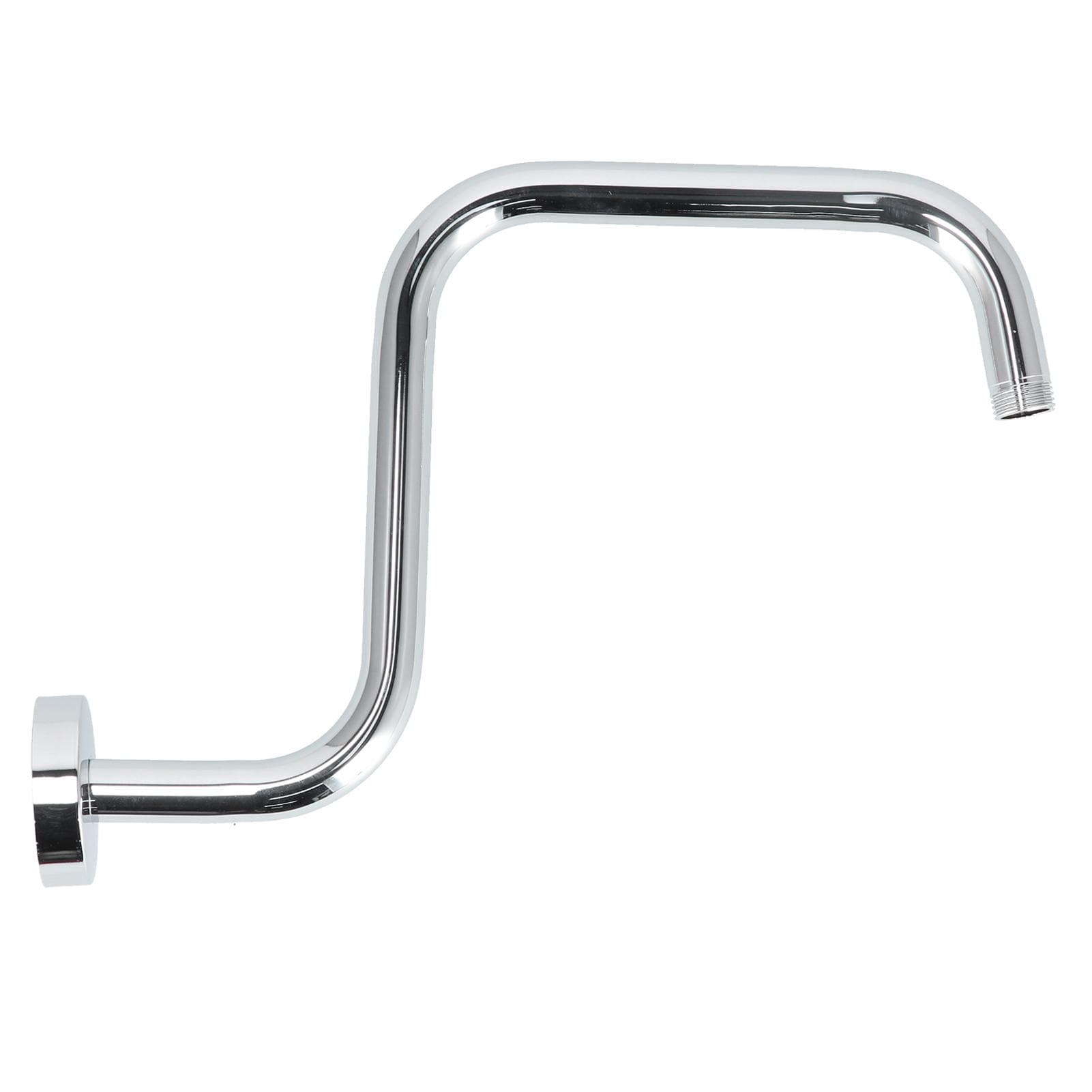 13in S Shape Shower Arm American Stainless Steel Shower Head Riser Extension Bracket Bathroom