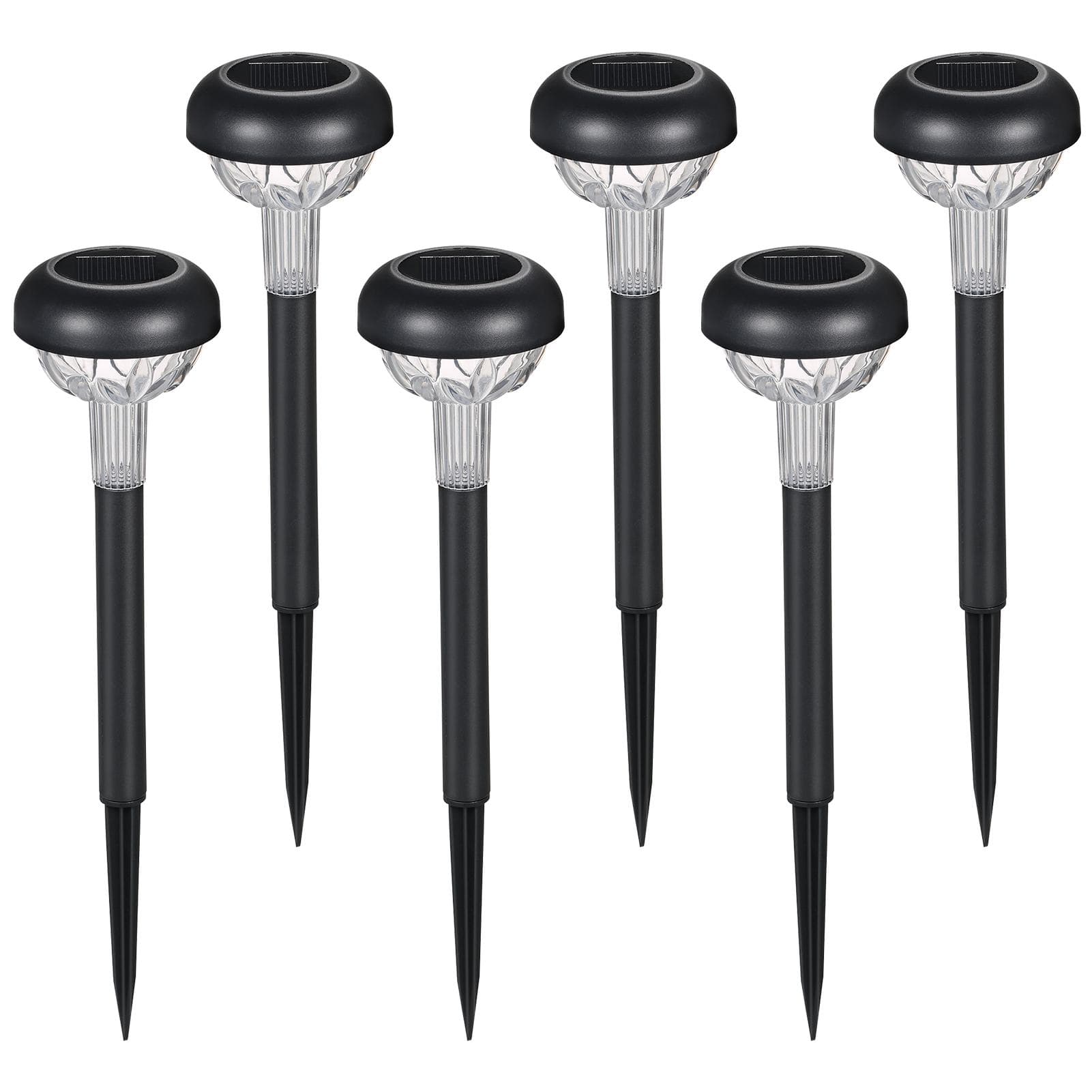 Tomshine 6PCS LEDs Outdoor Solar Powered Lamp Lawn Light Sensitive Light Control/ Built-in 600mAh warm white