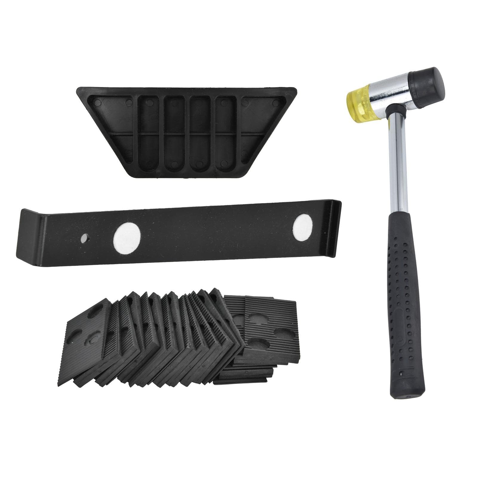 Flooring Installation Kit Laminate Tool with Rubber HammerPull BarTapping Block20Pcs Spacers