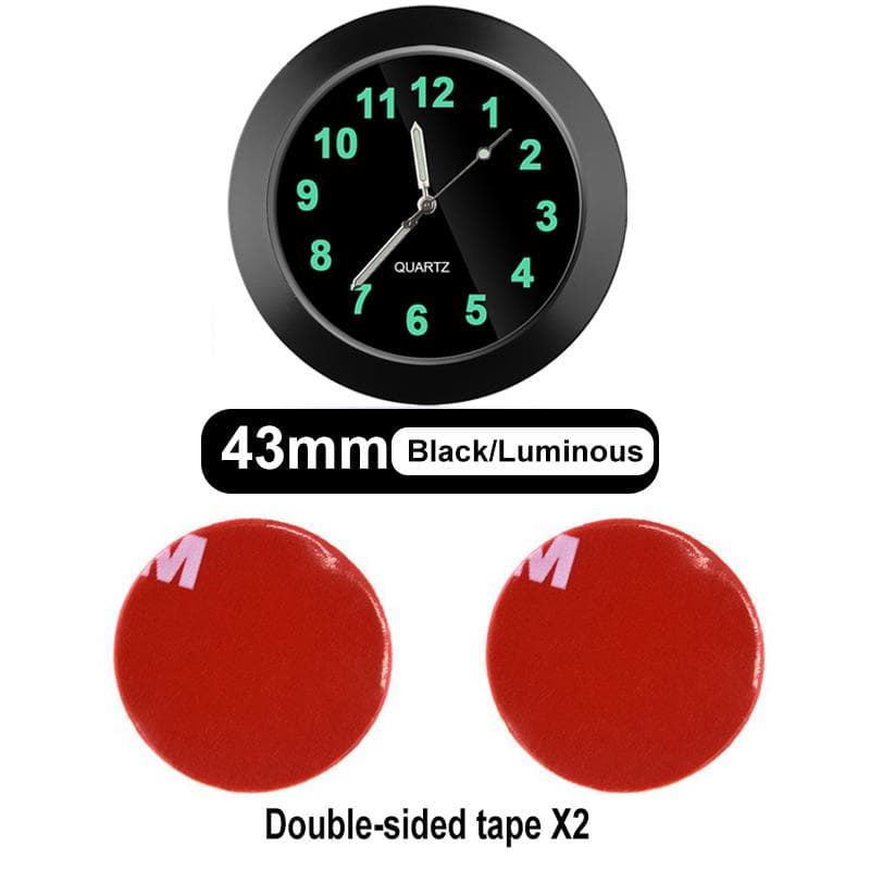 Luxury Car Dashboard Clock - Premium Mini Quartz Clock for Car Interior, Modern Design Automotive Decor Accessories gold