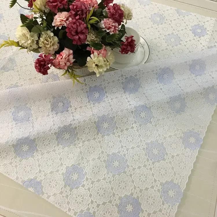 PVC Hot Stamping Desk Cover Waterproof Scald Proof Oil Proof Wash Free Table Mat Household Coffee Rectangular Table Cloth 70x135cm