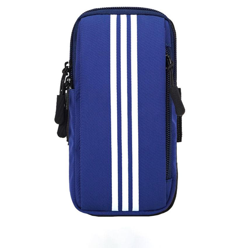 Sports Armband Bag Running Outdoor Hand Holder Case Comfortable Armbands Universal Phone Pouch Mobile Phone Arm Bag blue
