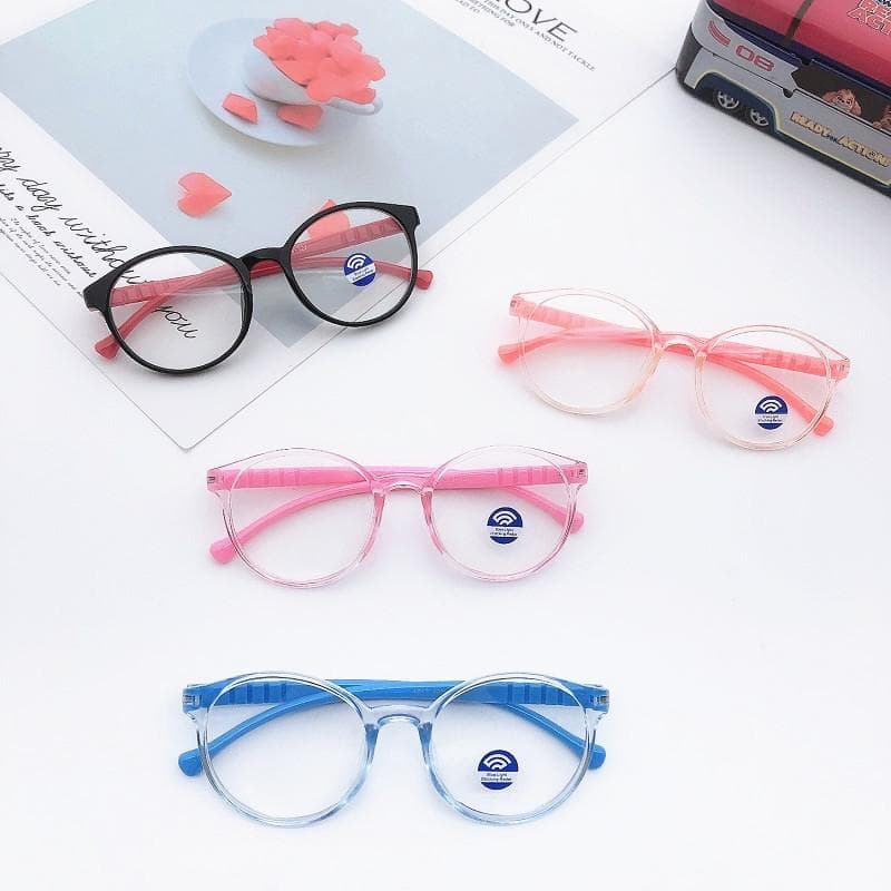 4PCS Eyeglasses To Protect Eyes Replaceable Lens Childrens Glasses For Eye Protection