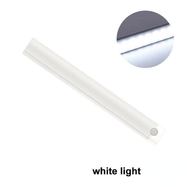 LED Night Lights Wireless Motion Sensor Wall Light USB Rechargeable Kitchen Cabinet Night Lamp white