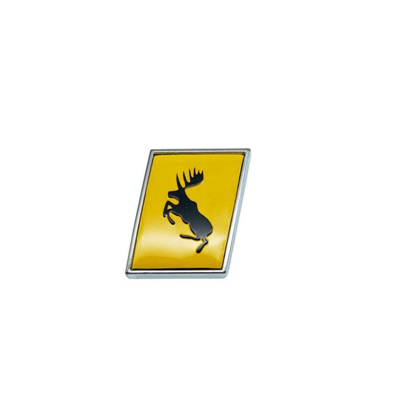 Car 3D Metal R Swedish Flag/R Design/Prancing Moose/AWD Emblem Badge Sticker For S60 S80 S90 XC60 XC90 V40 V50 V60 Decor blue