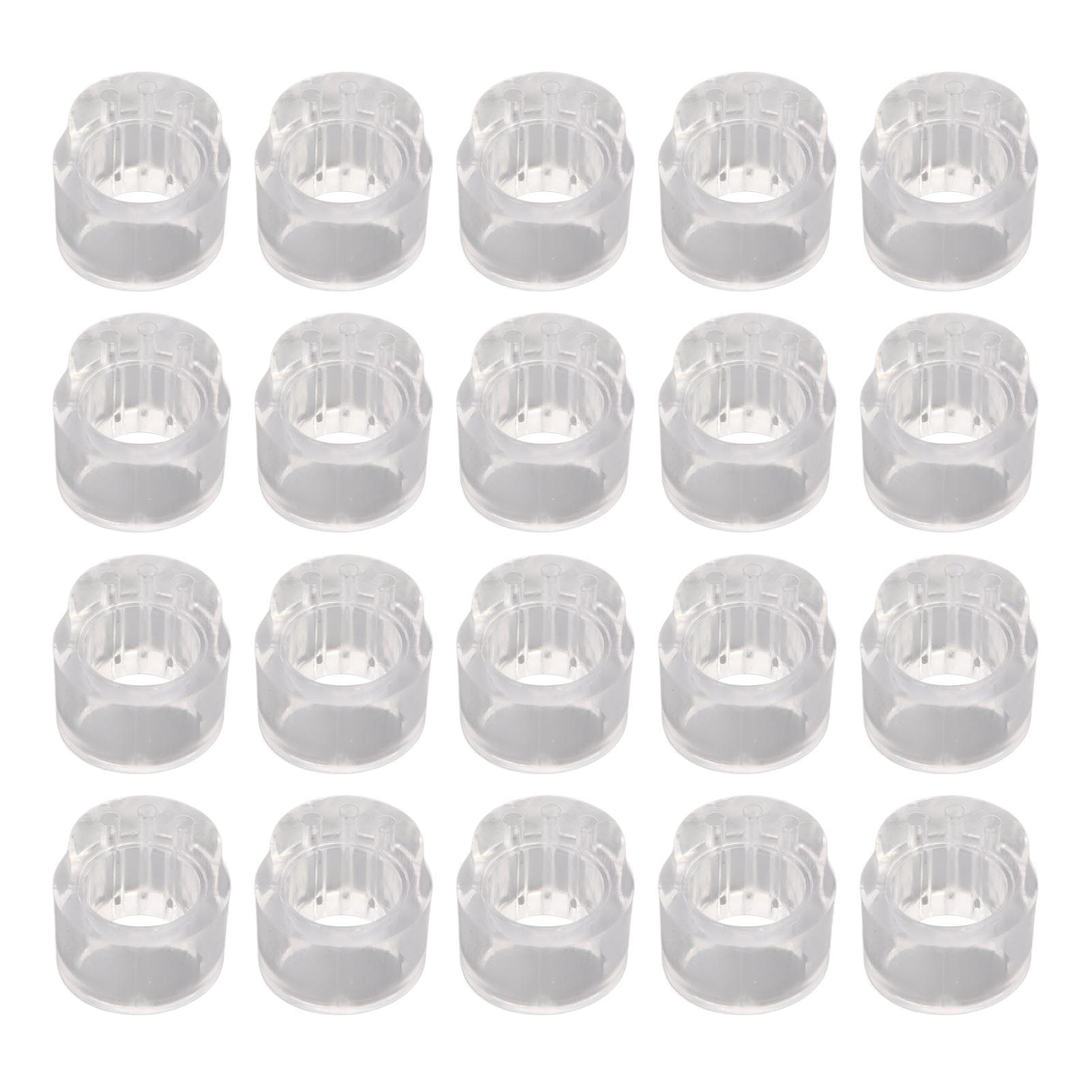 20pcs Door Handle Buffer PVC Anticollision Transparent Doorknob Bumper for Bedroom