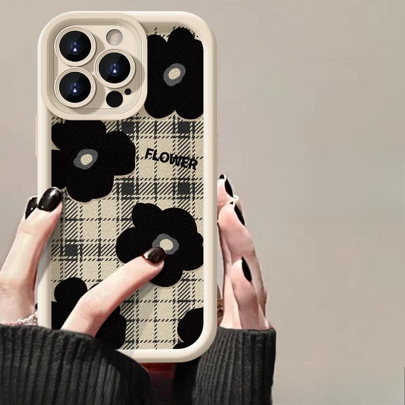 Applicable To Apple 15promax Mobile Phone Case IPhone 14/13 Flower Bow Doll 12/11 Lambskin 6s iPhone 6s Plus