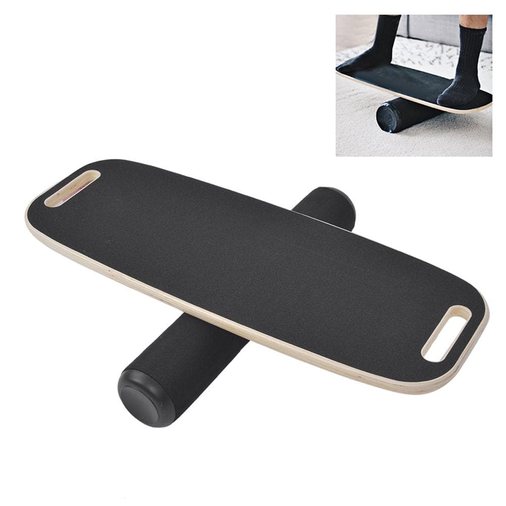 Beech Wooden AntiSkid Yoga Balance Board Rehabilitation Training Home Fitness Plate Tool
