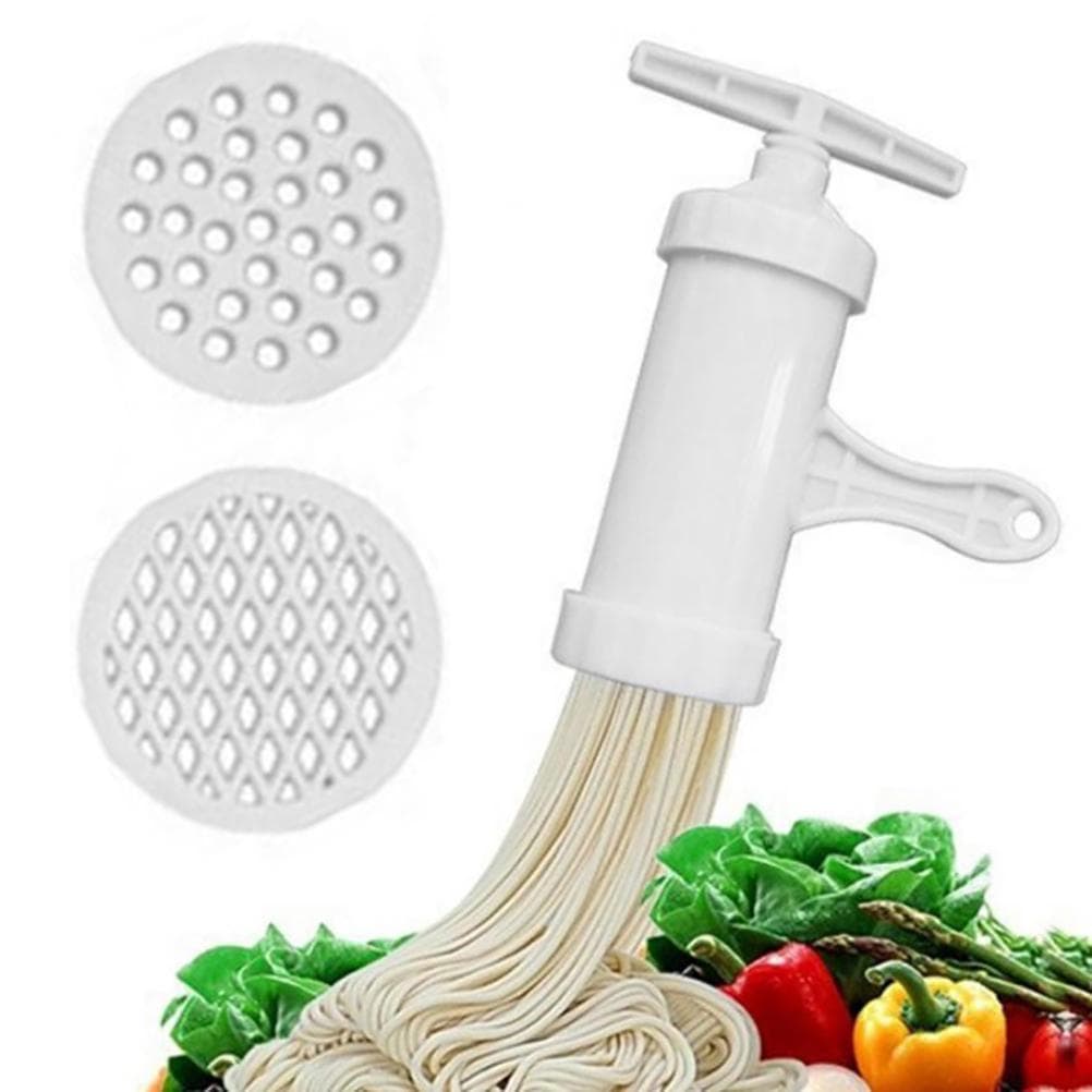 Plastic Manual Pasta Maker Noodle Press Machine Spaghetti Machine Manual Kitchen Tools white
