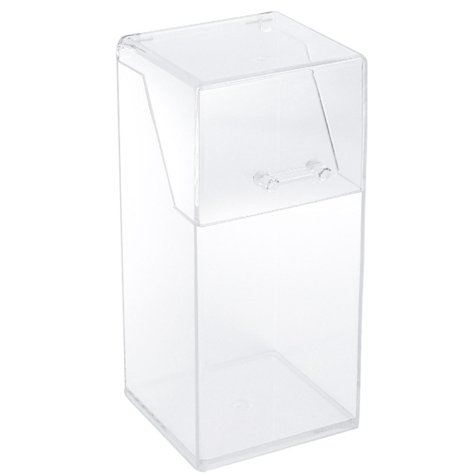 Makeup Brush Holder Organizer with Lid Large Capacity Clear Makeup Brush Storage Box for Eyebrow
