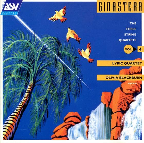 CD ALBERTO GINASTERA, LYRIC QUARTET, O - The Three String Quartets CDDCA944 ASV Digital, AS 1996 Europe Classical Used