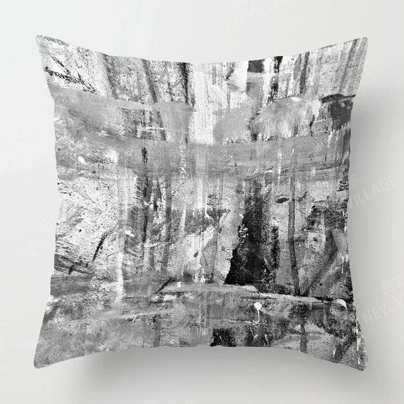 Modern Gray Black Abstract Geometric Cushion Cover Home Decor Pillow Cover Sofa Throw Pillow Cover 45x45 40x40 30x30cm
