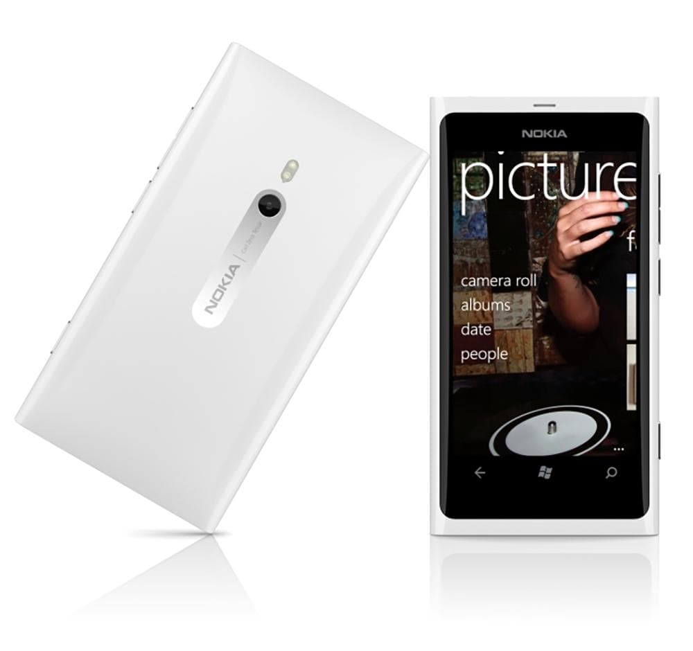 Refurbished Nokia Lumia 800 3G WIFI GPS 8MP Camera Mobile Phone With 1 SIM Simple Set white
