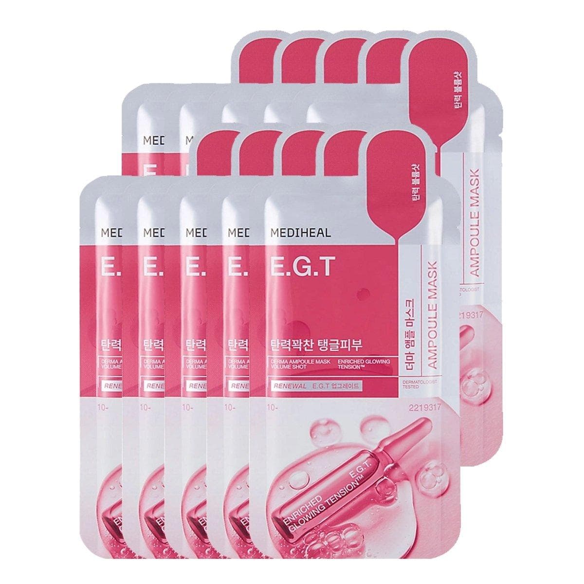 MEDIHEAL-Ampoule & Esssential Mask Collection 9types 5ea,Skin soothing and moisturizing care that balances the skin (New) E.G.T Ampoule*5