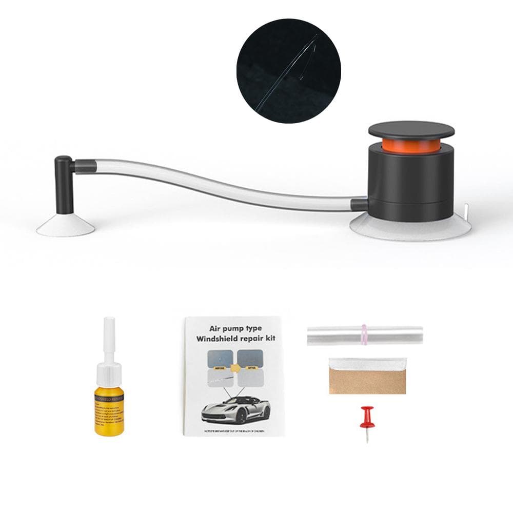 Windshield Repairing Kit Car Glass Repairing Fluid Crack Repairing Tool Air Pump Type Windscreen Crack Repairing