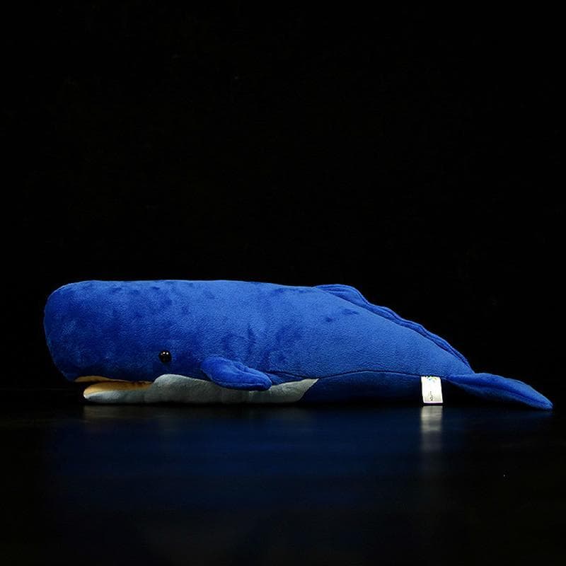 Cute Sprem Whales Plush Doll Simulator Sperm Whale Doll Sea Animal Doll Education Appease Toys 50cm