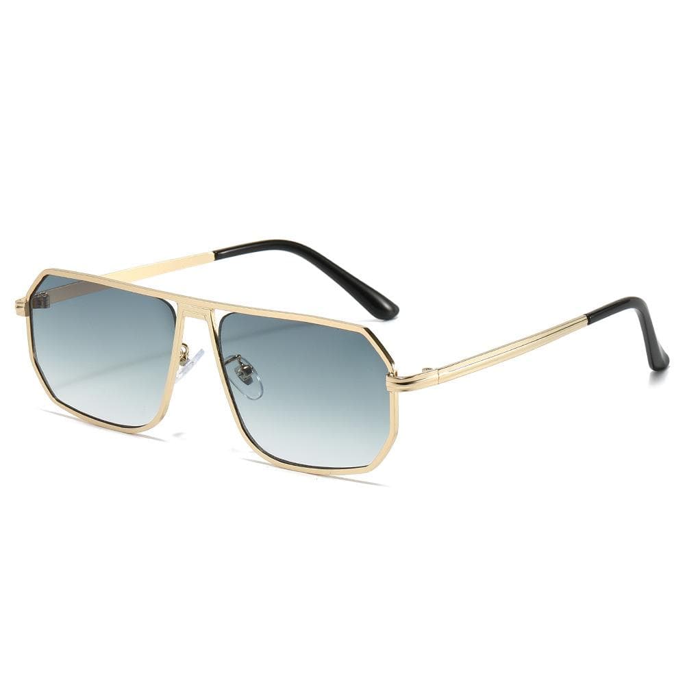 Big Frame Classic Square Sunglasses Women Men Luxury Designer Vintage Metal Steampunk Shades UV400 Protection