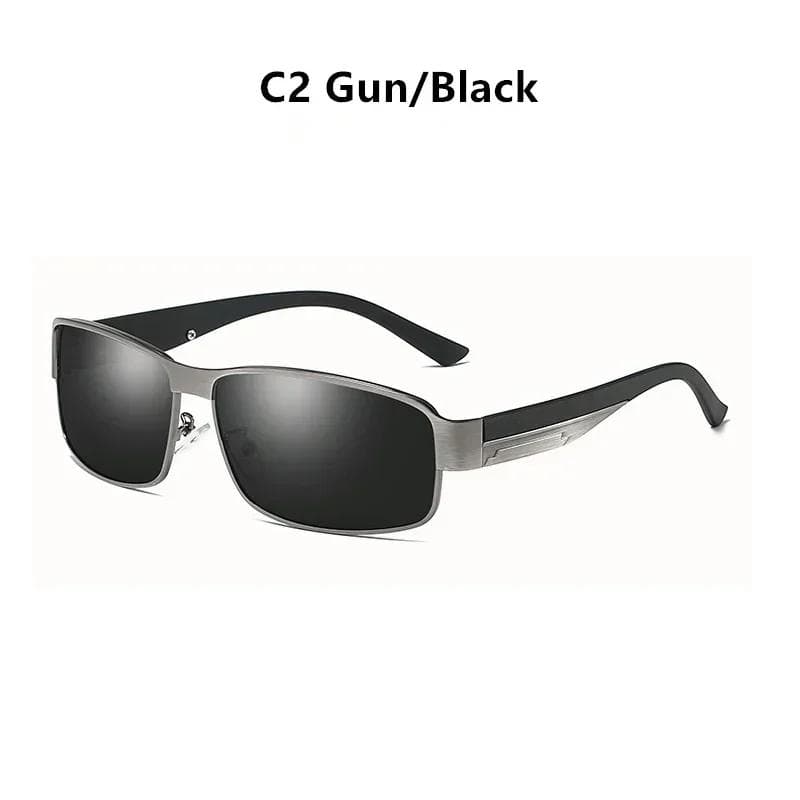 Classic Metal Frame Men Sunglasses Luxury Designer UV400 Vintage Eyewear For Driving Fishing