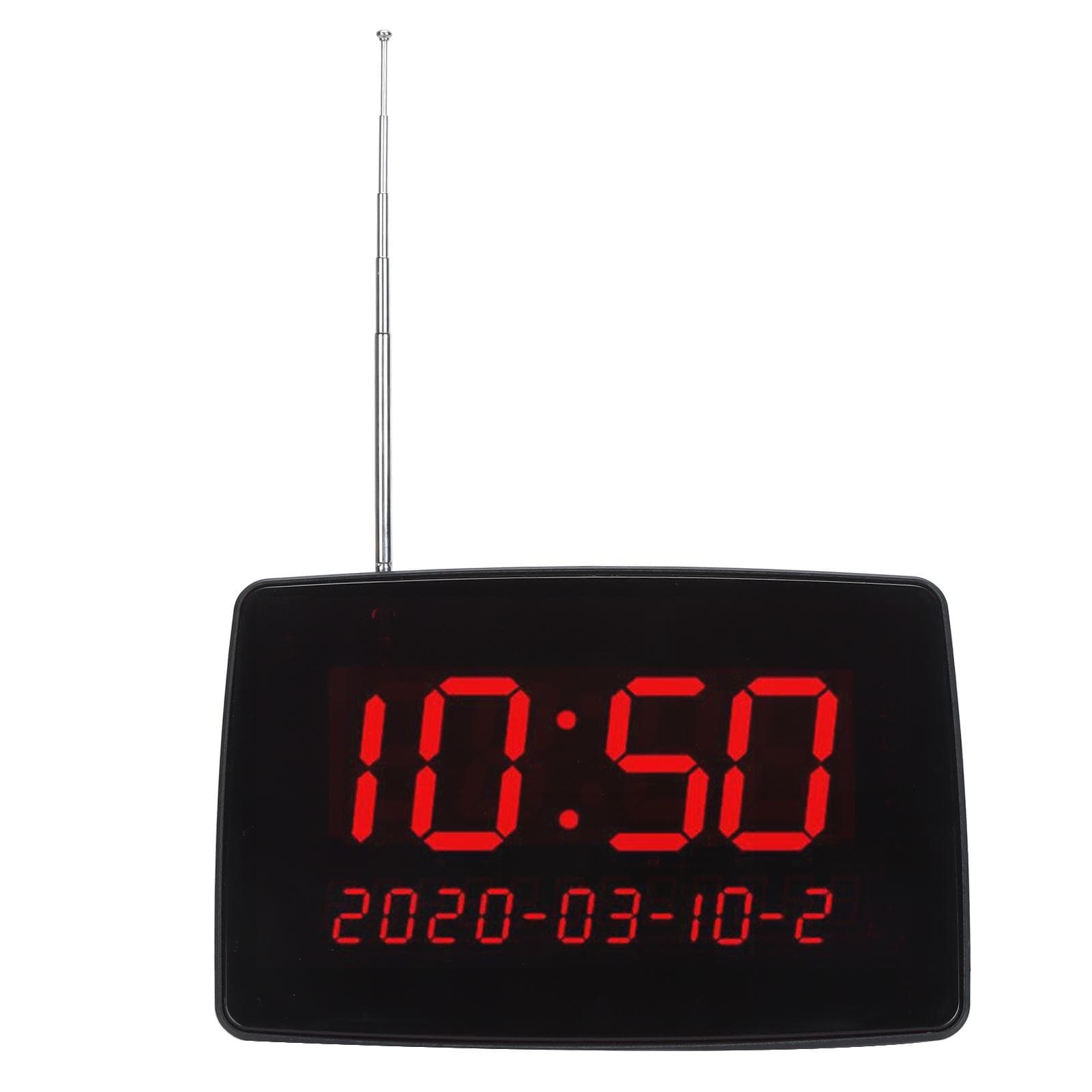 Wireless Calling System 30 Call Buttons 1 Display Receiver IPX4 Waterproof High Sensitivity UK Plug