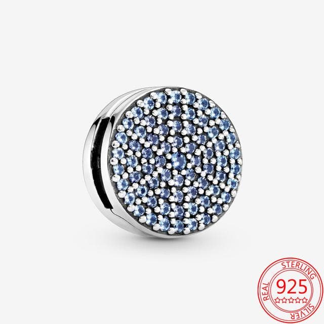 Authentic 925 Sterling Silver Timeless Sparking Clip Charm Fit Original Reflexions Bracelet Making Trendy Wedding Party Jewelry