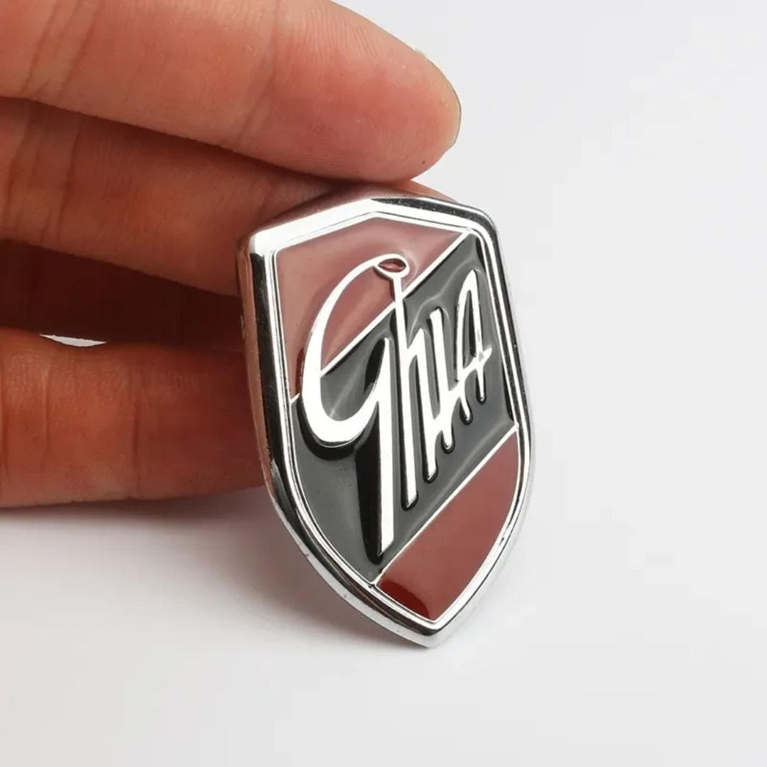 2 Pcs Car Sticker Emblems GHIA Side Shield Logo Marked Stickers For F/ocus 2 3 4 M/ondeo F/iesta Ec/osport K/uga E/dge Ex/plorer red