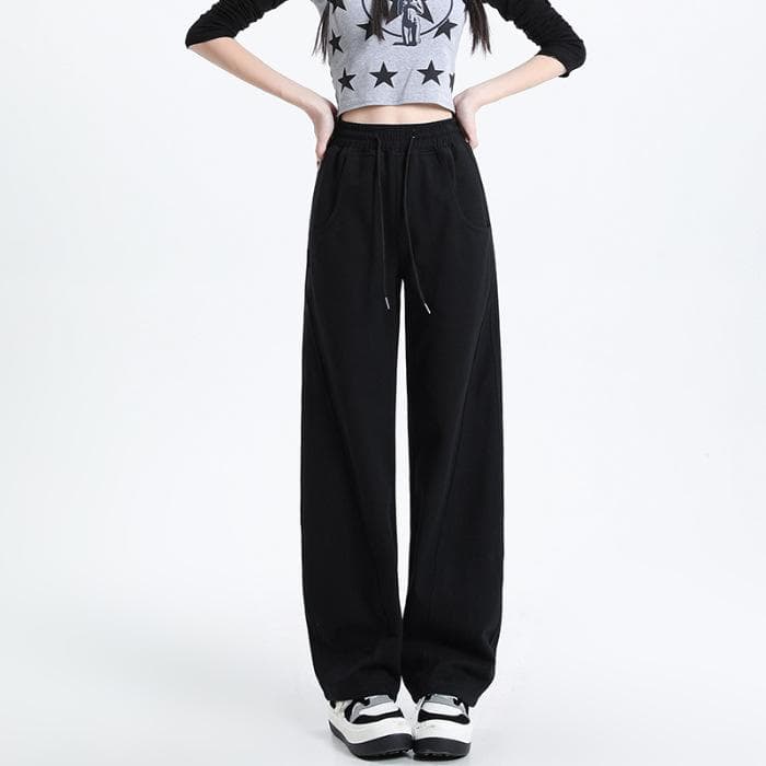 Irregular Banana Pants High-end Draping and Fleece Wide Leg Pants Women's Fall High Waist Slimming XL