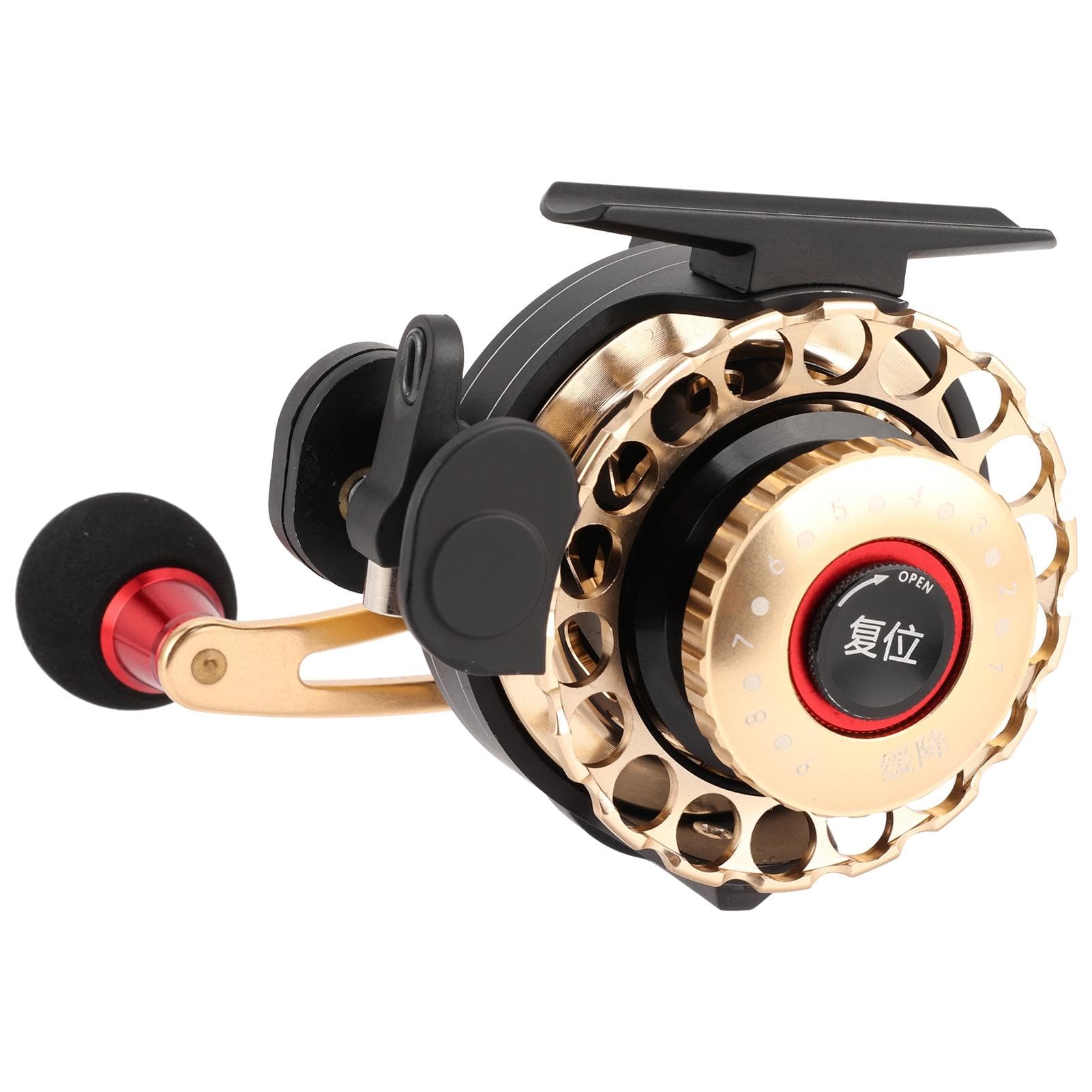 ZH All Metal Raft Fishing Reels 3.6:1 Positioning with Magnetic Automatic Line Out Device Type de