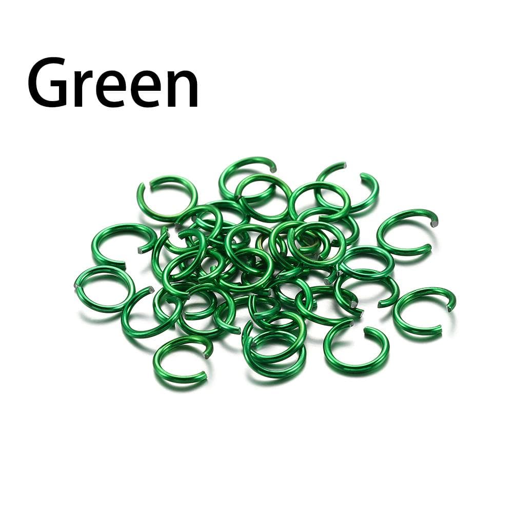 300pcs/lot 6 8 10 mm Aluminum Soft Open Jump Ring Split Rings Connectors For DIY Jewelry Making Findings Supplies Accessories 6.5mm
