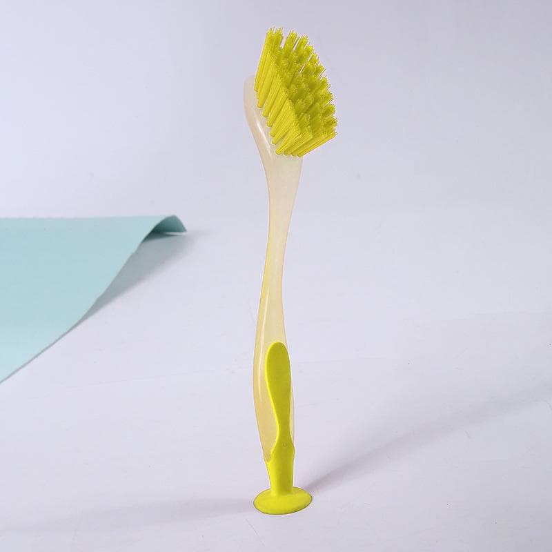 Multifunctional Colorful Vertical Cleaning Brush Kitchen Dishwashing Brush Pot Brush Washing Brush Sink Cleaning green