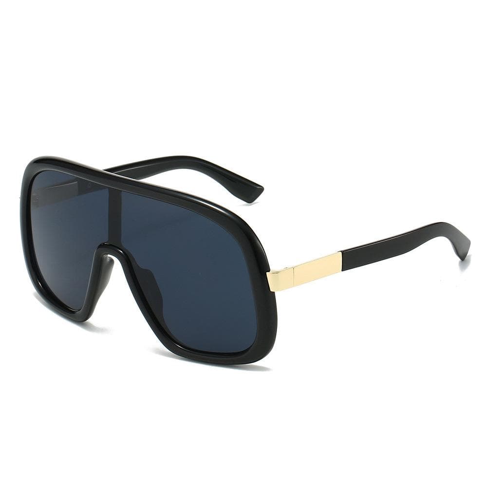Retro Oversized Leopard Gradient Square Sunglasses Y2K Punk Luxury UV400 Protection Unisex Fashion as picture