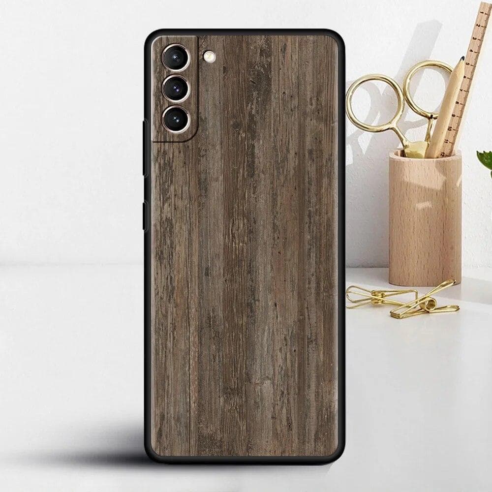 Carved Wood Case For Samsung Galaxy S22 S20 FE S21 S23 Plus S10 Lite S9 S8 S10e Note 20 10 Lite Silicone Phone Cover Samsung Note 10 Plus