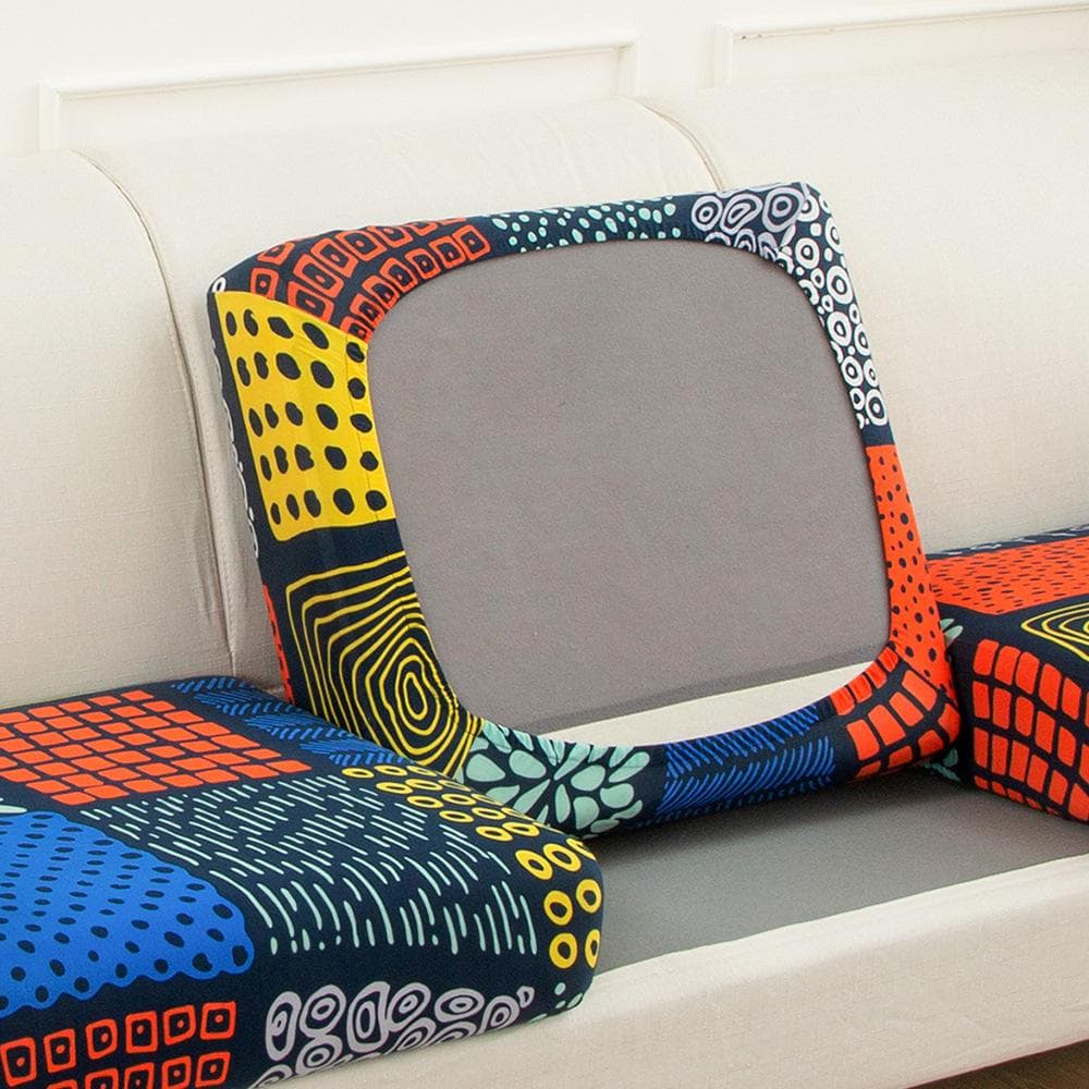 Printed Sofa Cushion Cover Elastic for Living Room Corner Couch Cover Stretch 1/2/3/4 Seater Elasticity Sofa Case Seat Slipcover Normal-4