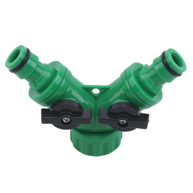 4/6 Two Way Y Hose Pipe Garden Irrigation Splitter Tap Connector Fitting