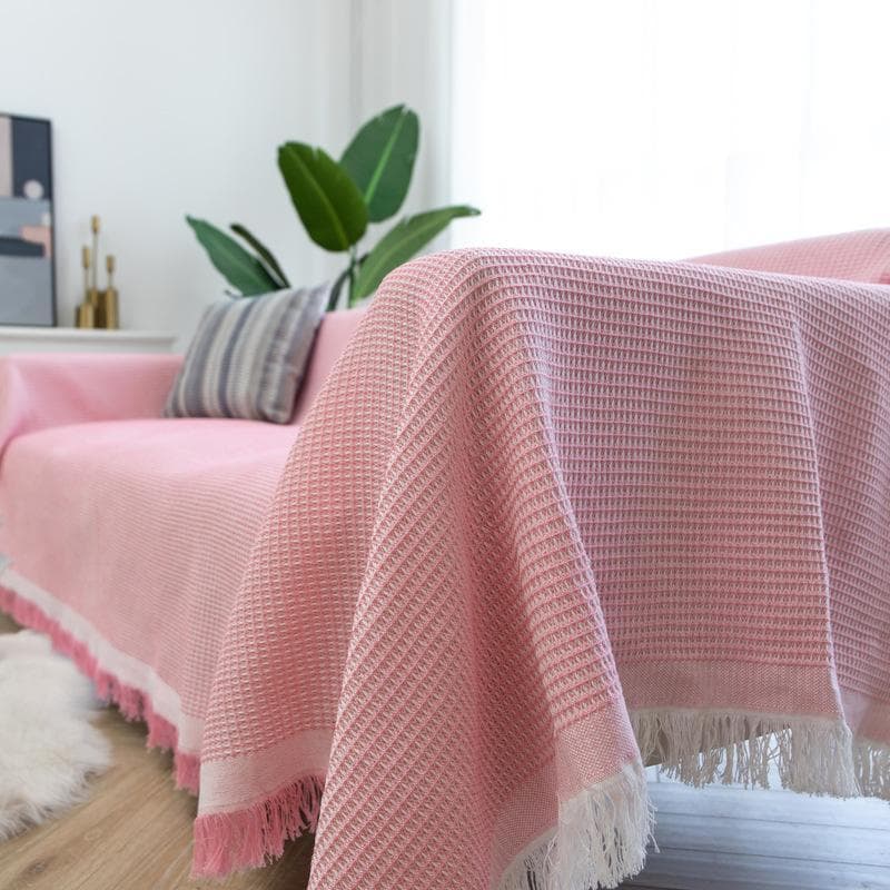Sofa Cover, Sofa Blanket, Solid Color Sofa Towel, Nordic Minimalist Sofa Cover, Casual Blanket 90x90cm