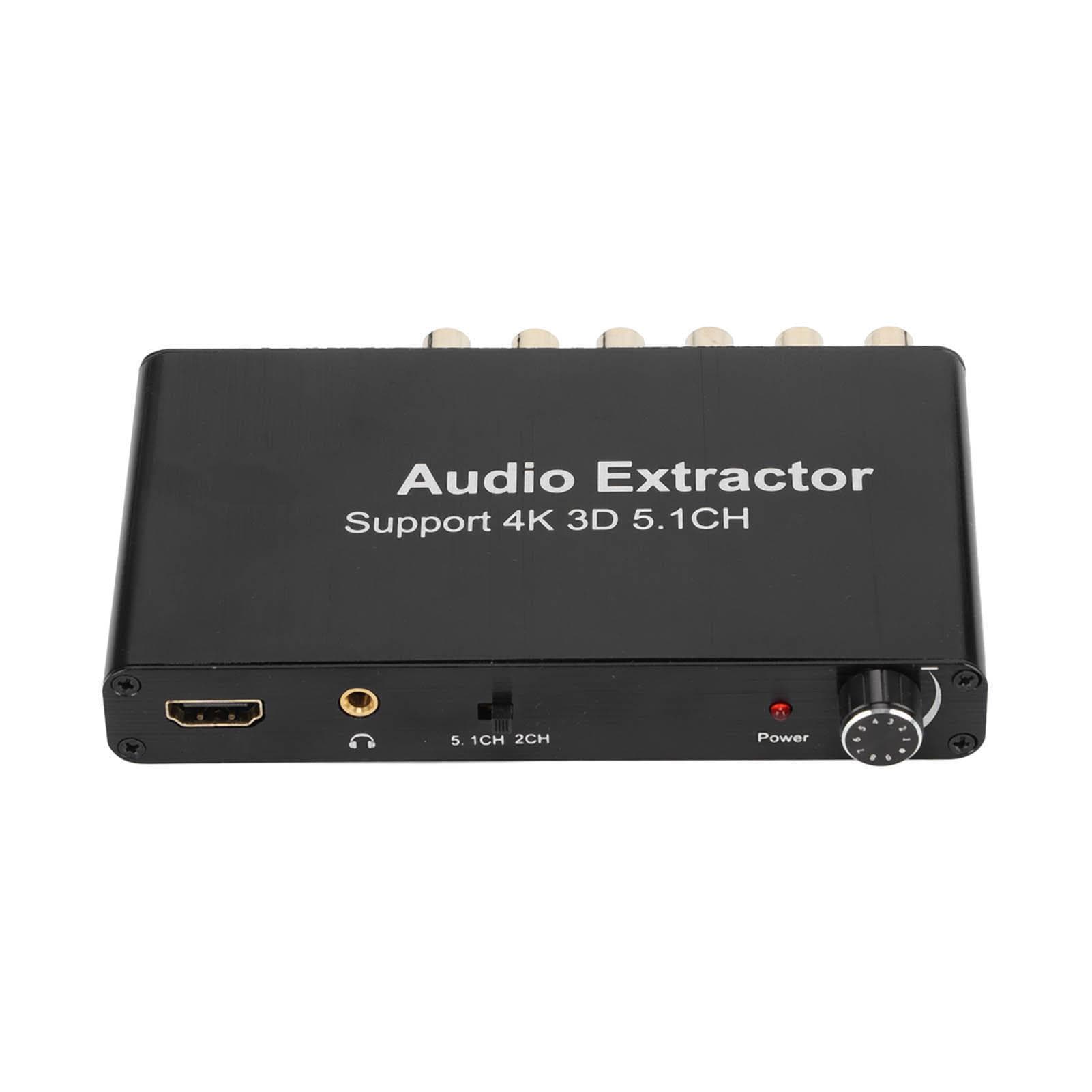 RCA o Extractor 4K 3D 5.1CH HD Multimedia Interface Analog o Converter for PS4 DVD HD TV