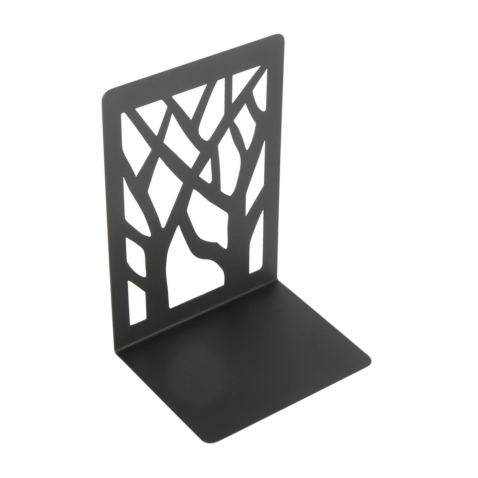4Pcs Bookends Metal Desk Book Ends Simple Decorative Stopper Easy Storage Bracket