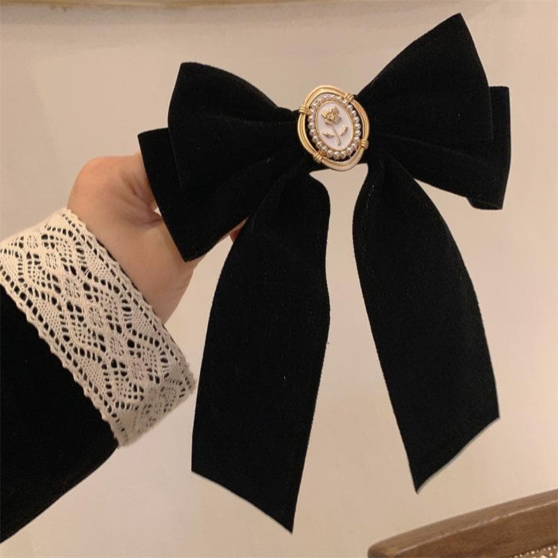 1Pc New Korean Fashion Bow Hair Pin Solid Color Elegant Hair Clips Headwear Girls Kids Hair Accessories