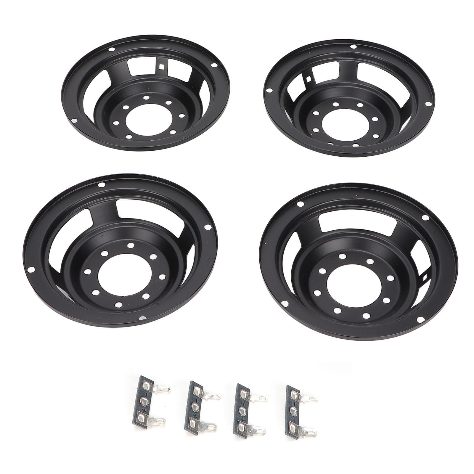 4pcs 4 Inch Speaker Basin Stand Subwoofer Iron Frame Basket for DIY Speakers Repairment