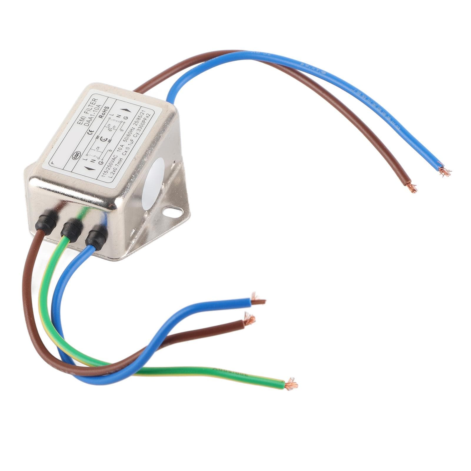 Power Line EMI Filter Universal Single Phase Power Wire Filter Noise Suppressor for Industrial