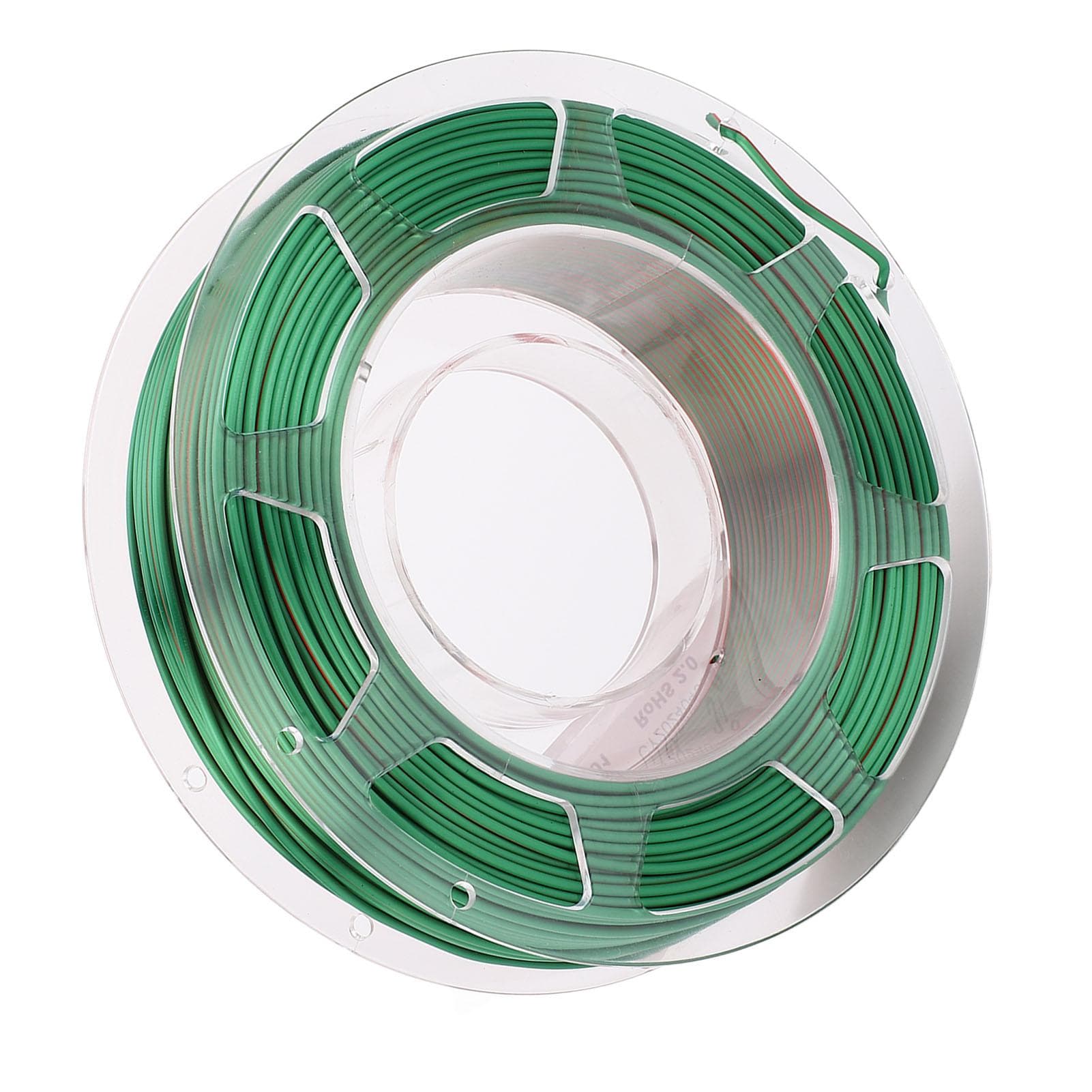 3D Printer PLA Filament 1.75mm Spool Bundle 200g Printing Consumable Silk Green Red
