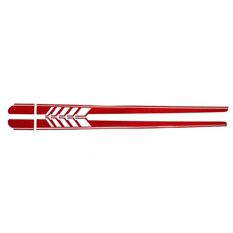 A Pair of Car Side Body Stickers Decals Car Stickers red