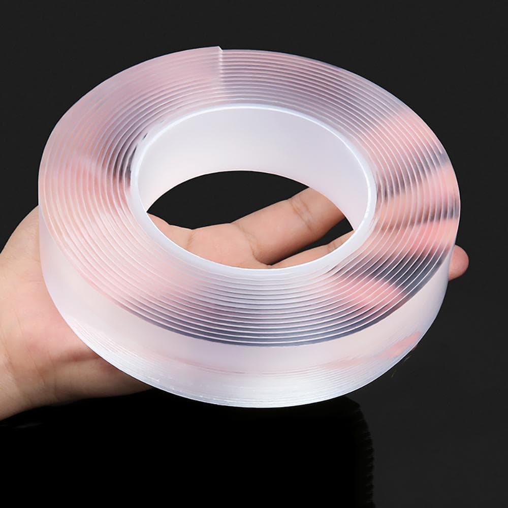 Nano Double-Sided Tape Grip Reusable Traceless Removable Transparent Adhesive Sticker Kitchen Bathroom Washable Tapes Length 10M