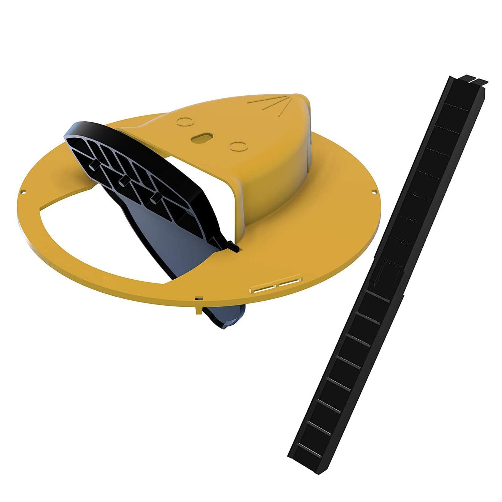 Reusable Plastic Smart Mouse Trap Flip N Slide Bucket Lid Mouse Rat Mouse trap Humane Or Lethal yellow