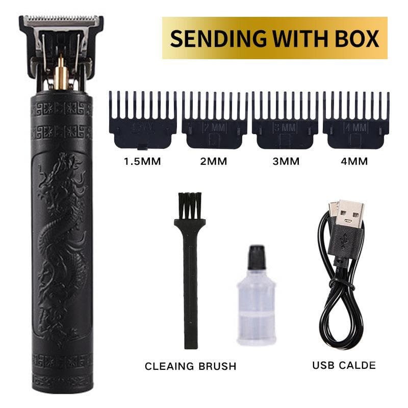 Electric Hair Clipper Barber Hair Clippers Haircut Tools for Men with 4 Limit Combs black
