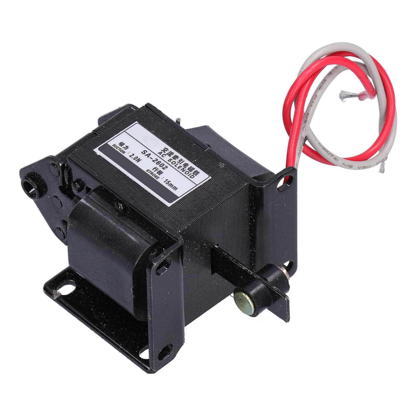 BERM Push Pull Electromagnet Traction Solenoid 2.0N Suction 15mm Stroke SA?2602 AC220V