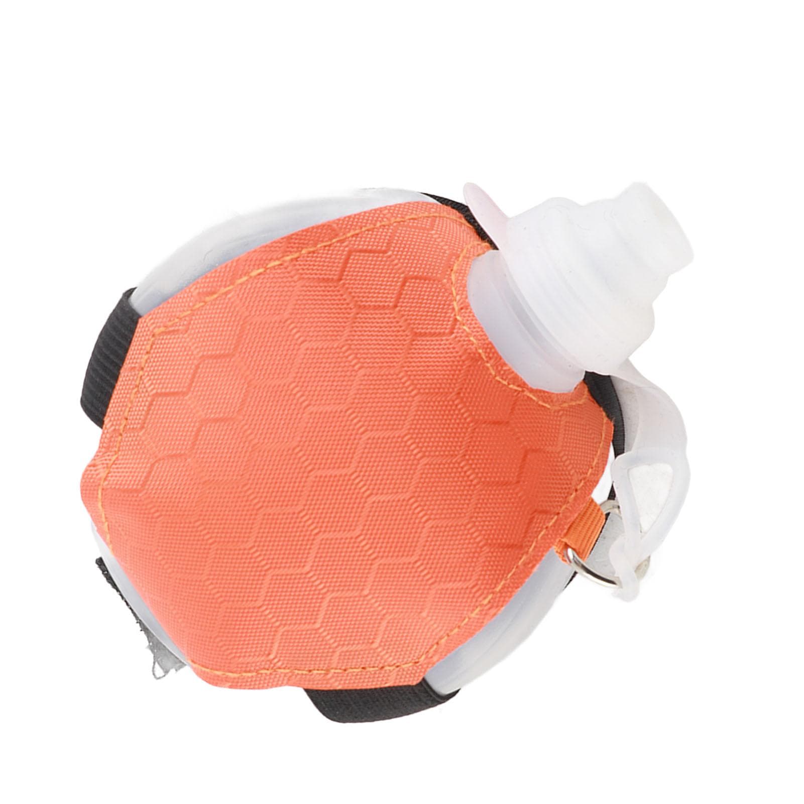 Sports Wrist Water Bottle Wearable HandsFree Silicone Portable Running Water Bottles(Orange ) orange