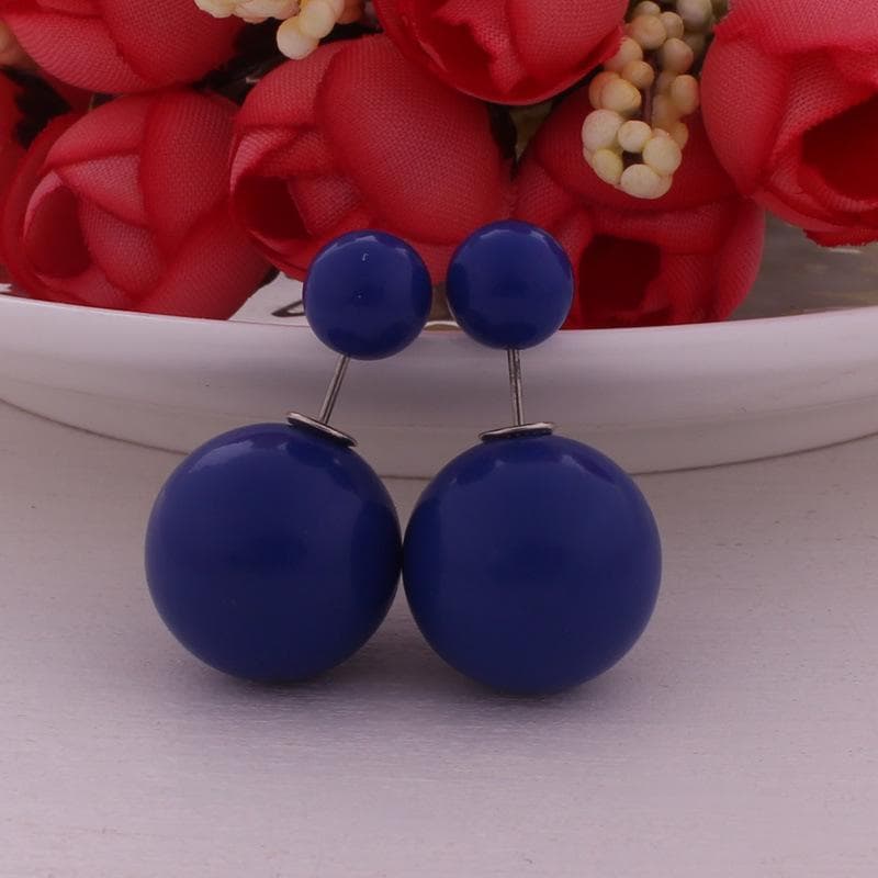 1 Pair Gorgeous Multi-color Acrylic Ear Clip Eardrop Earrings Pendant Ear-Rings Gift for Girl blue