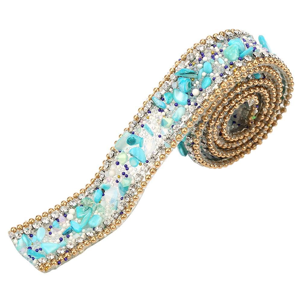100*2cm Rhinestone Ribbon Sparkle Small Diamond Wrap Roll Decoration (#02)