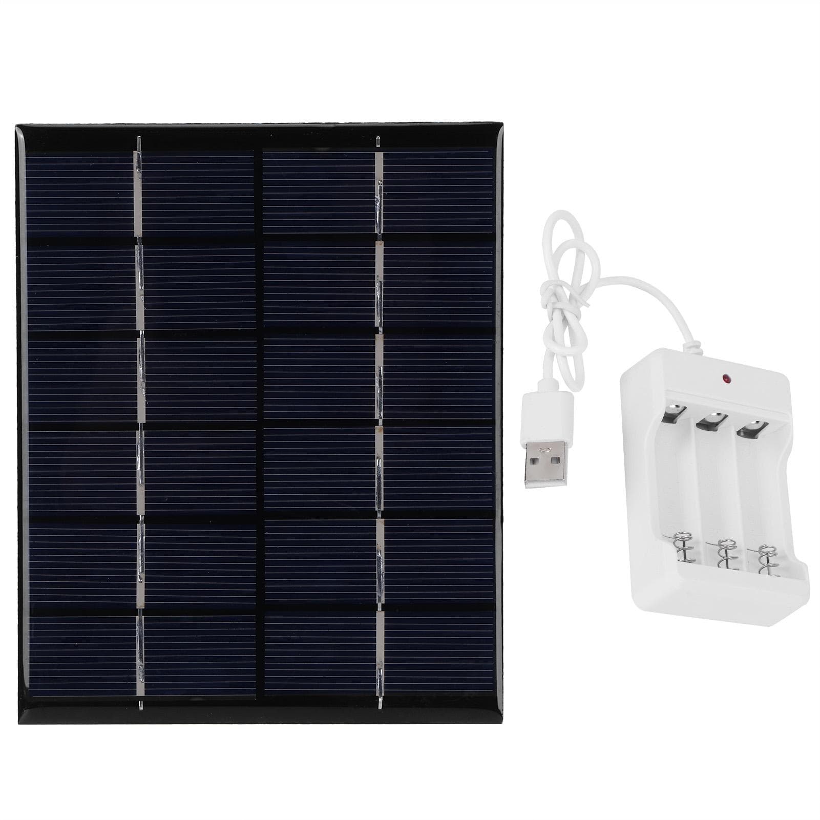 2W 6V Solar Power Panel Board with AA Battery Charger for Science Project DIY Solar Product