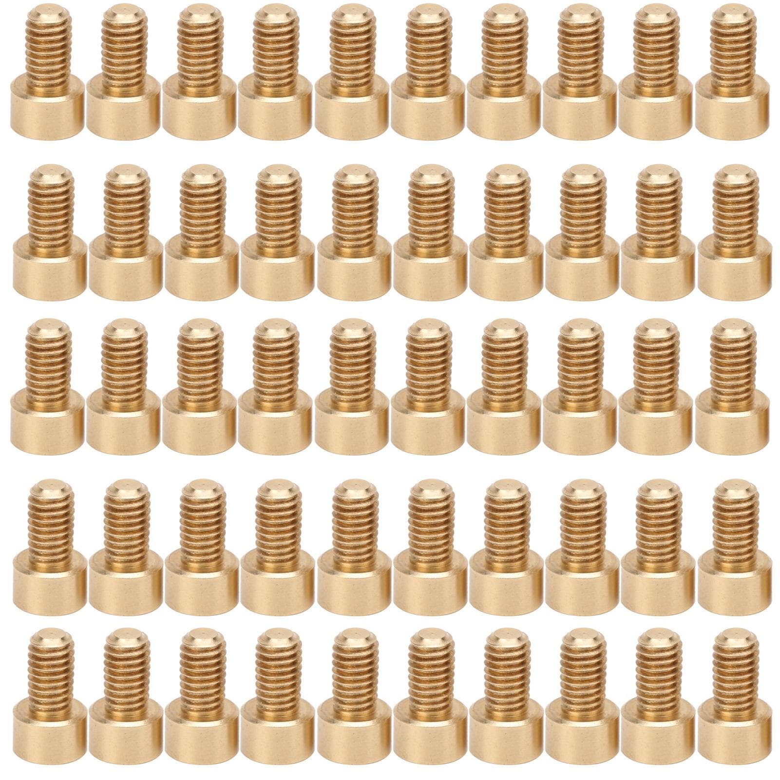 50Pcs Cap Hex Socket Screw Copper Fastener Hardware Tools Industrial Supplies M6M6x10mm